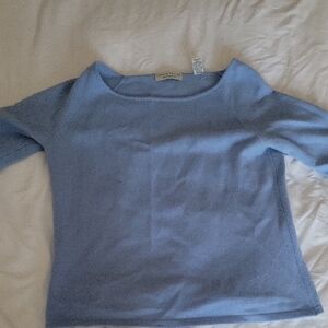 Women's Blue Cashmere Sweater